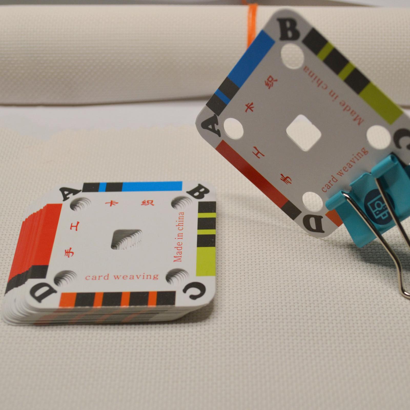 Tablet Weaving Accessories - 織り機用カード紙、8インチシャトルタブレット、編み機プロジェクト用アクセサリー