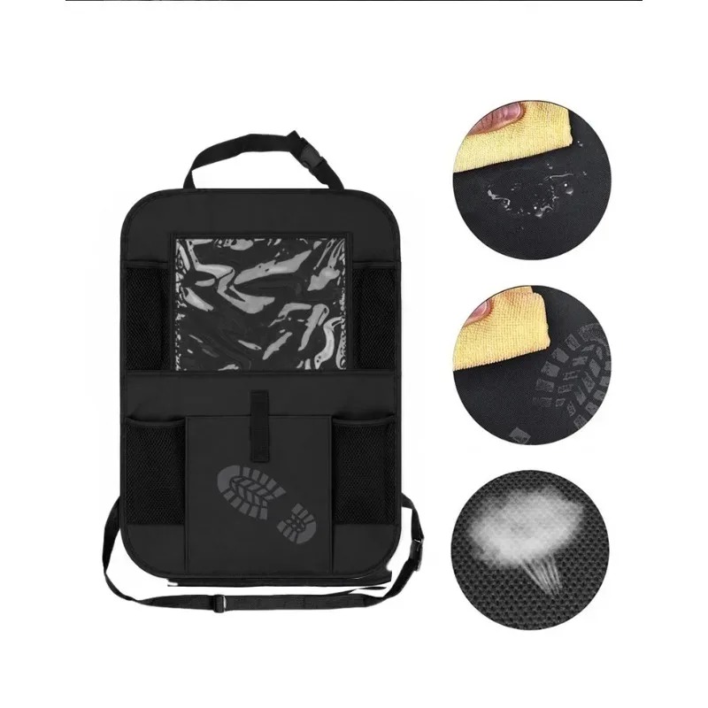 Kids Tablet With Accessories - 車用シートバックオーガナイザー 10個の収納ポケット付き タッチスクリーンタブレットホルダー付き 子供用カーアクセサリー 1個