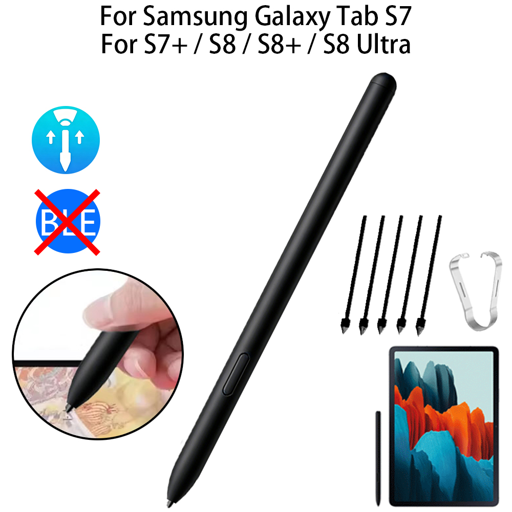 Bluetooth Trackpad - Samsung Galaxy Tab S7、S7+、S8、S8+、S8 Ultraに対応した、Bluetooth機能のない交換用Sペン。5種類の交換可能なペン先が付属。