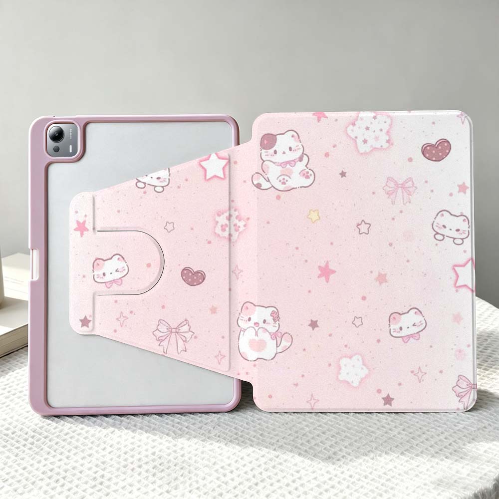 Poco Tablet Accessories - カートゥーンピンクキャット Xiaomi Mi Redmi Poco Pad