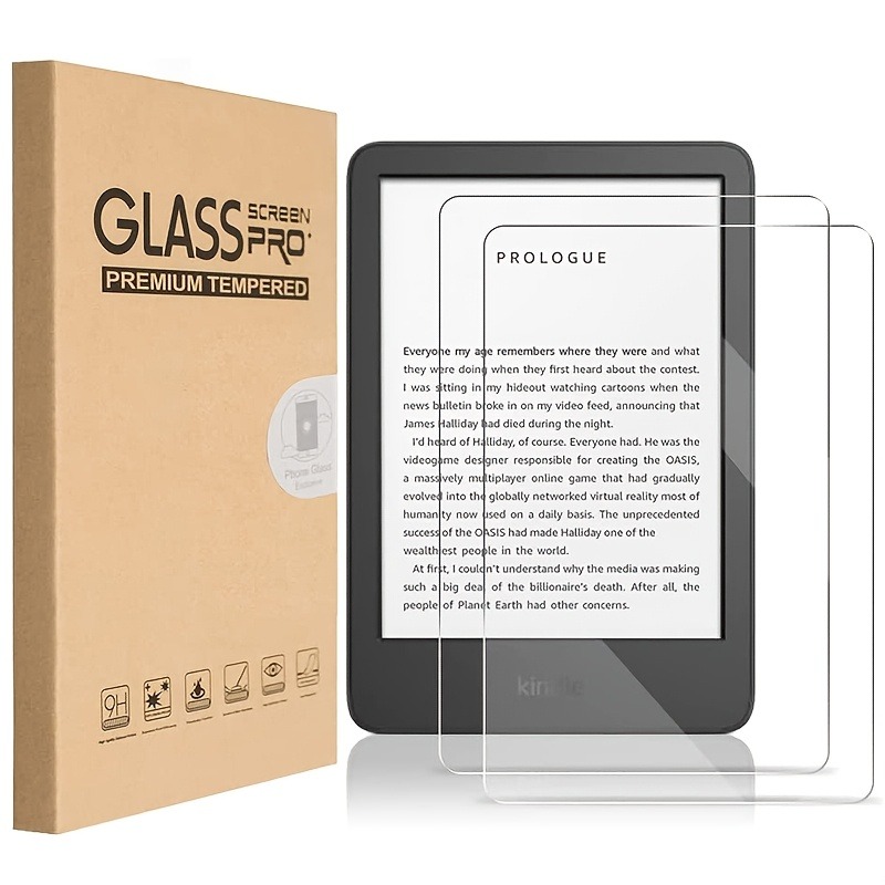 Tablet Accessories Amazon - 9H保護 Amazon Kindle 2024 6インチHDタブレット用強化ガラススクリーンプロテクター AMAZO