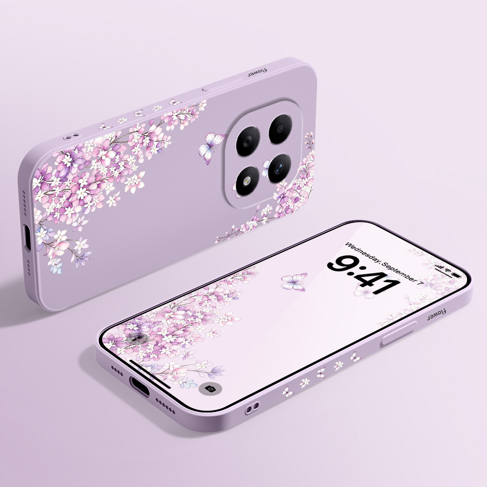バイオレットフローラル柄のXiaomi Redmi Note - Xiaomi Redmi Note 14 のレビューと価格