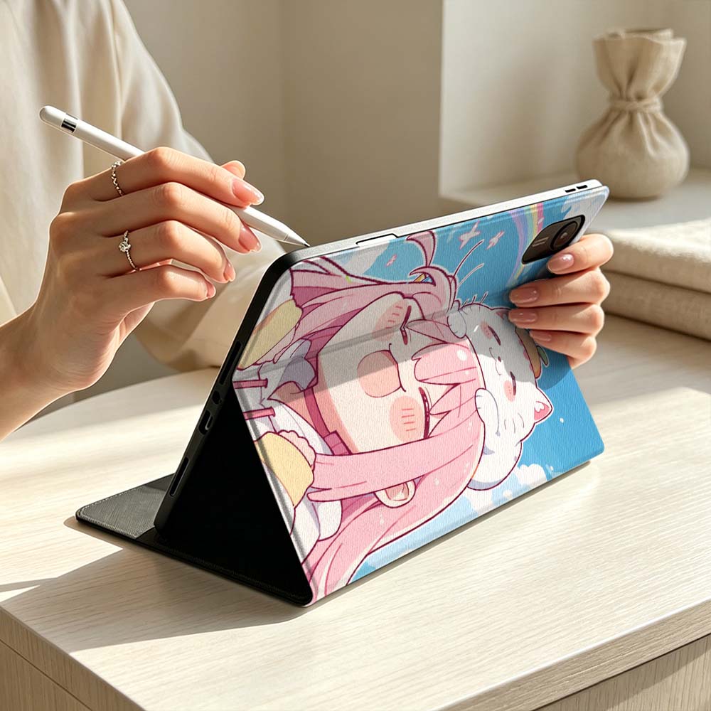 可愛い猫娘柄 Xiaomi Mi 8 7 6 5 Mini  - Poco Tablet Accessories のレビューと価格