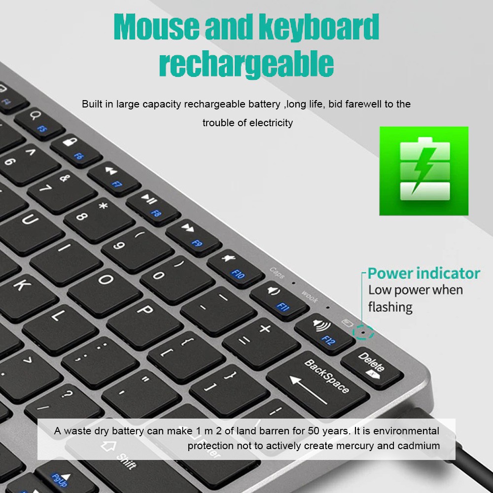 ワイヤレスキーボード Bluetooth 5.0 & 2.4 - Bluetooth Trackpad のレビューと価格