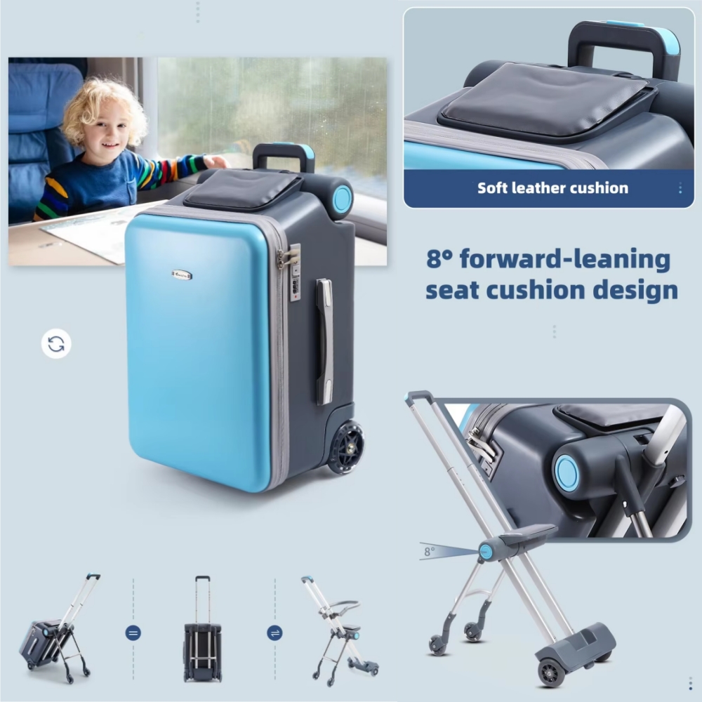子供用休憩シート付きスーツケース、ベビーカー、旅行用2in1 - Kids Tablet With Accessories のレビューと価格
