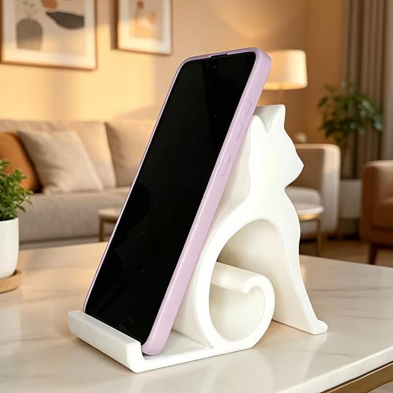 3Dプリント製のかわいい子猫・犬のスマホスタンド 1個入り  - Tablet Accessories 3D Print のレビューと価格