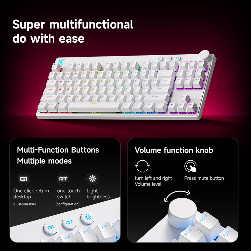 Mchose Mix87 磁気スイッチキーボード有線ゲーミン - Tablet Accessories Keyboard のレビューと価格