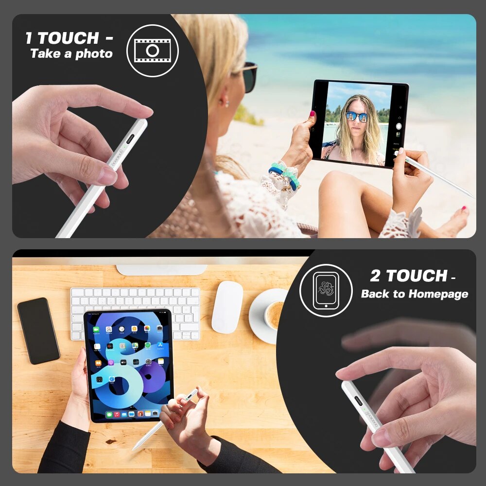 IPad用タッチスクリーンペン,Apple Pencil 2 - Bluetooth Trackpad のレビューと価格
