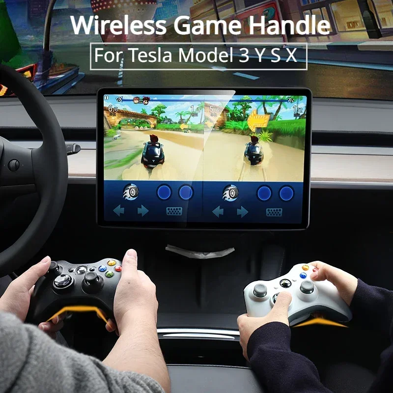 テスラ モデル3 Y S X ゲームハンドル ワイヤレススク - Tesla Tablet Accessories のレビューと価格