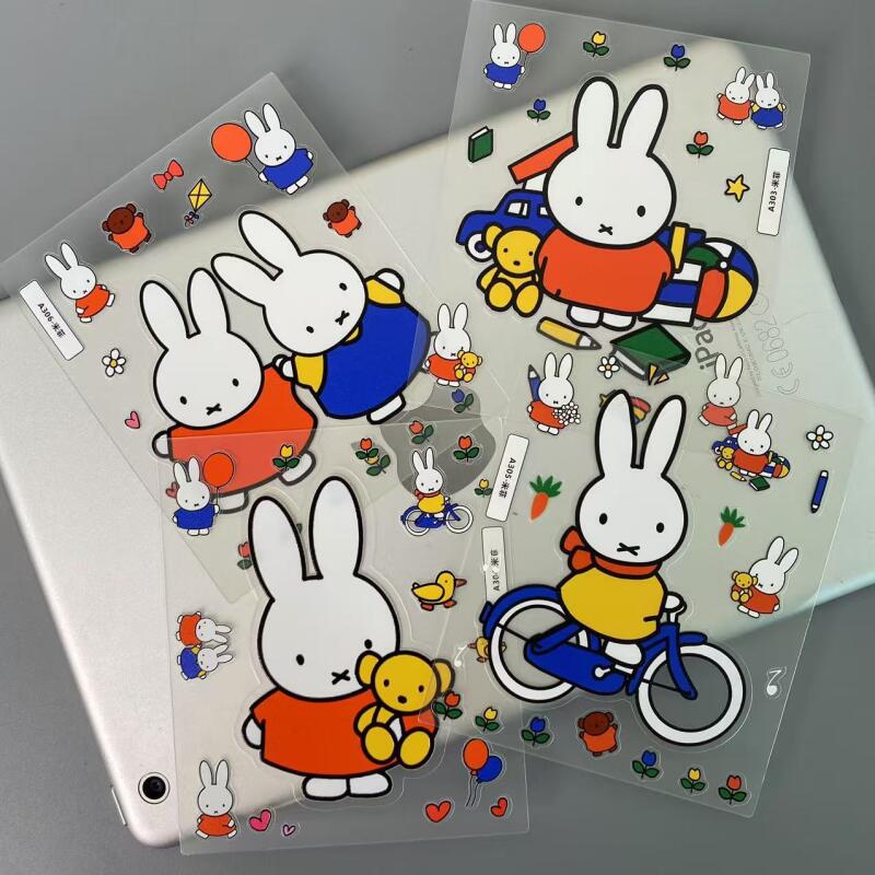 漫画ミッフィー 3D ステッカーかわいいアニメプリント電話ケ - Tablet Accessories 3D Print のレビューと価格